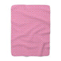 Rosy Star Garden Fleece Blanket