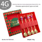 Holiday Cheer Fork & Spoon Sets - Gold or Silver