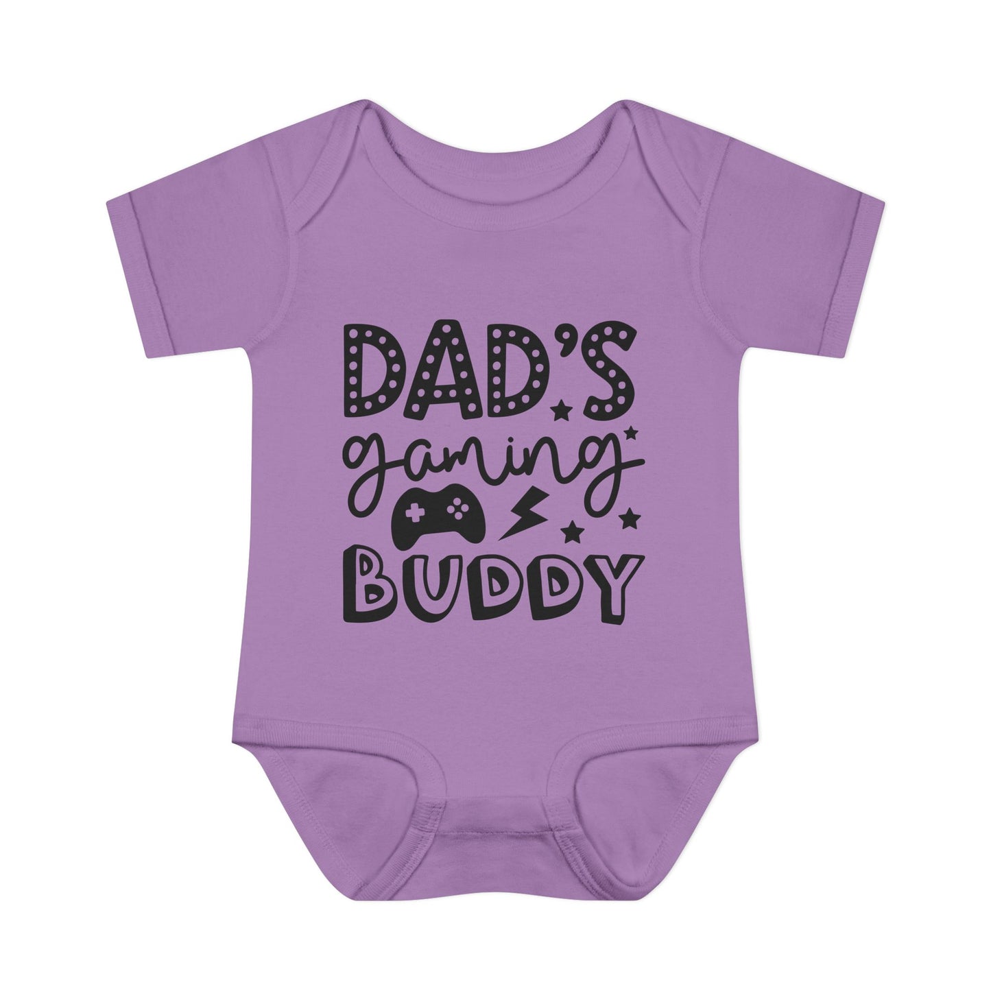 Dad's Gaming Buddy Baby Rib Bodysuit