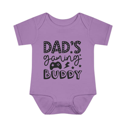 Dad's Gaming Buddy Baby Rib Bodysuit