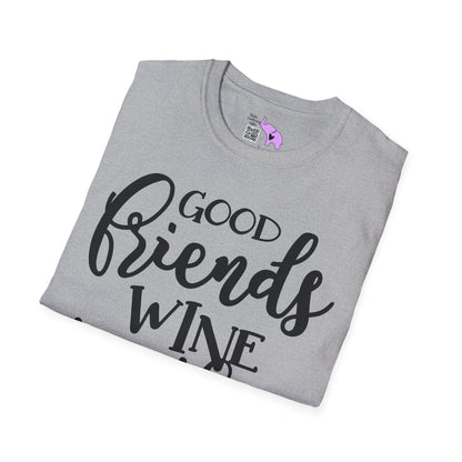 Friends Wine Together Adult T-shirt
