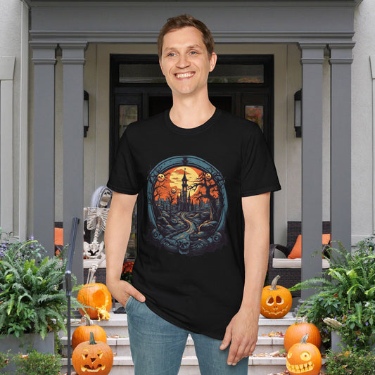 Creepy Cemetery 1 Adult T-shirt