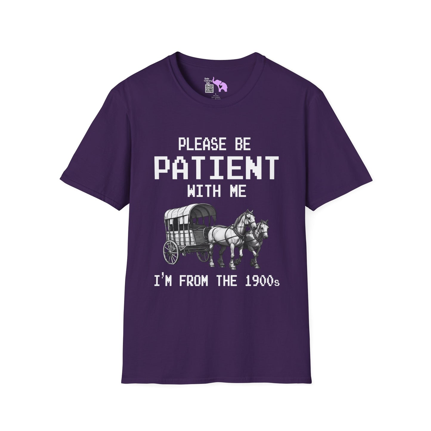 Please Be Patient With Me I'm From The 1900's (Pixelated) Adult T-shirt