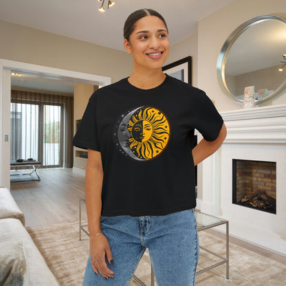 Sun Moon Stars Women's Boxy Tee