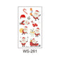 Christmas-themed Santa Claus Glow In The Dark Temporary Tattoos