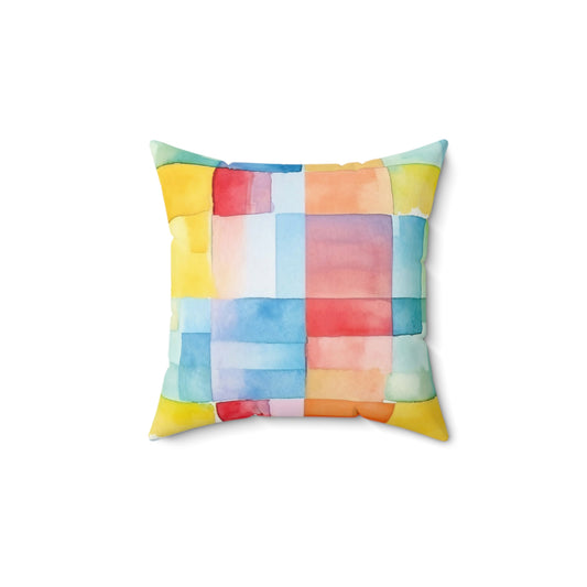 Mosaic Meadows Throw Pillow
