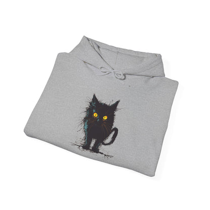 Black Kitten Heavy Blend™ Hooded Sweatshirt