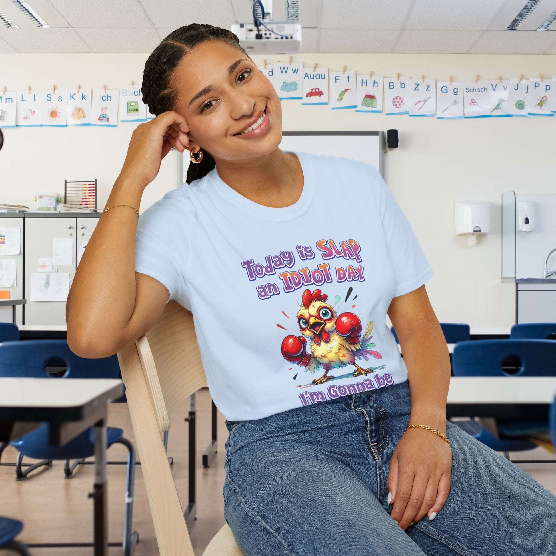Today is Slap an Idiot Day I'm Gonna Be Busy Adult T-shirt