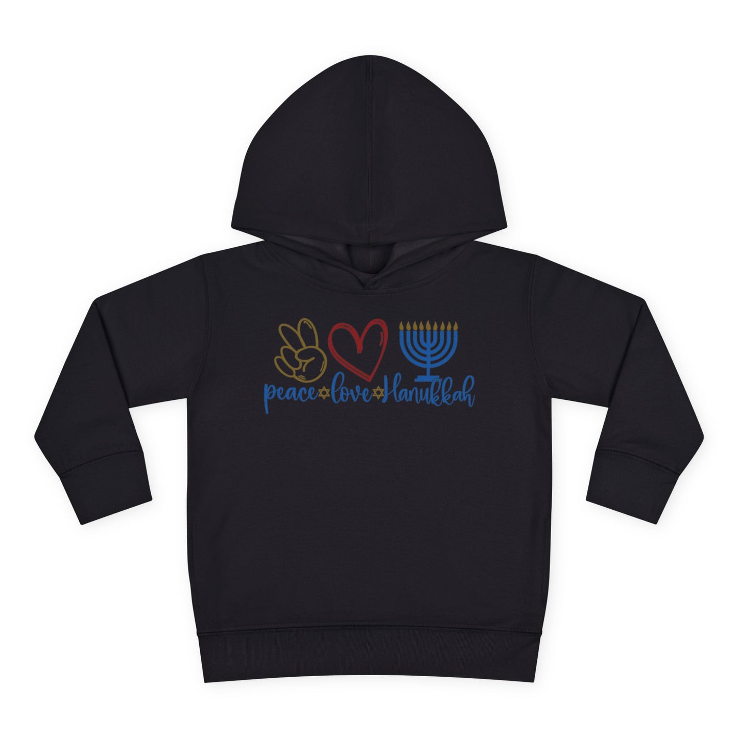 Peace Love Hanukkah Toddler Hoodie