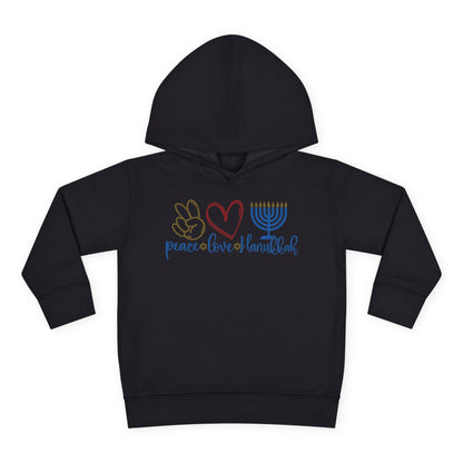 Peace Love Hanukkah Toddler Hoodie