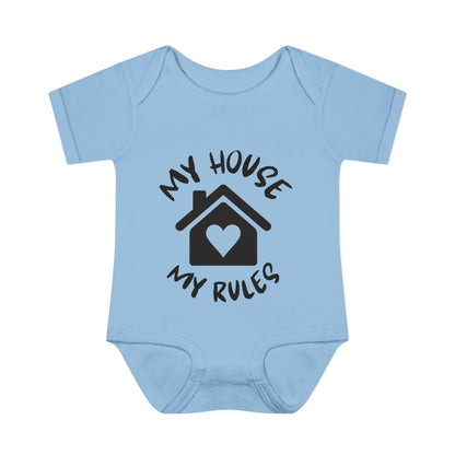 My House My Rules Infant Baby Rib Bodysuit