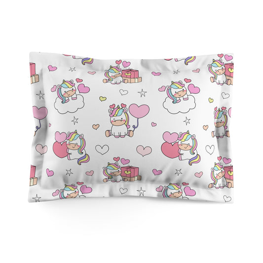 Unicorns of Love Microfiber Pillow Sham
