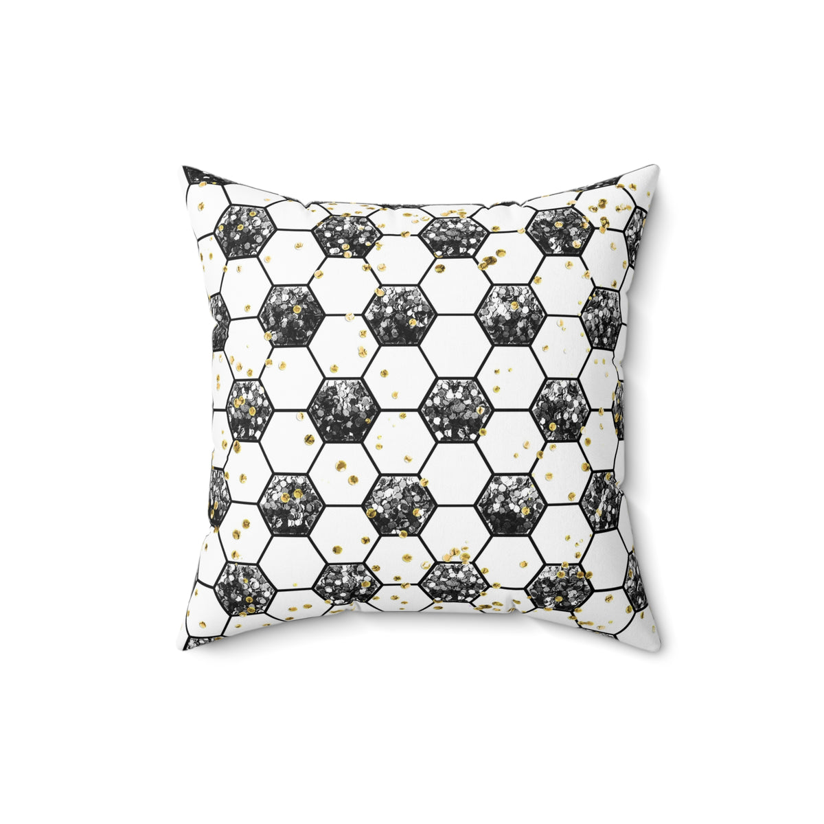 Soccer Gold Rush Throw Pillow