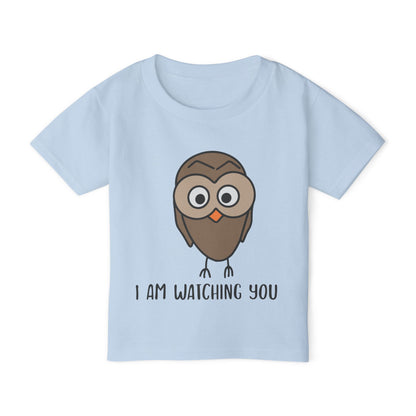 I Am Watching You (Owl) Heavy Cotton™ Toddler T-shirt