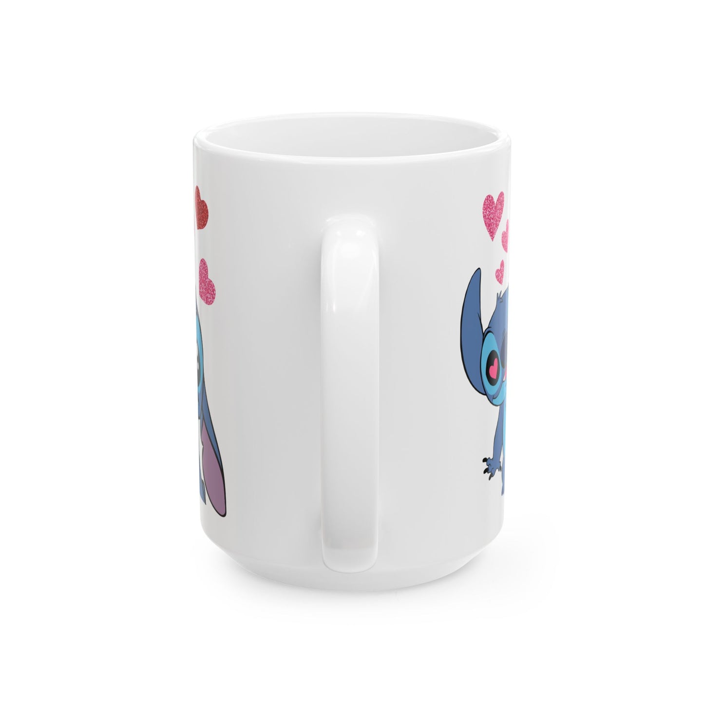 Valentine Stitch Ceramic Mug, (11oz, 15oz)