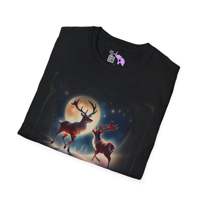 Reindeer Playing in North Pole T-shirt