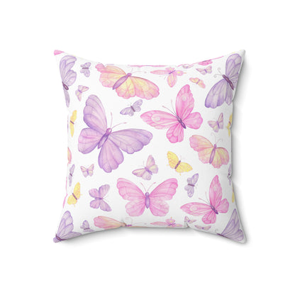 Pastel Butterfly Dreams Throw Pillow