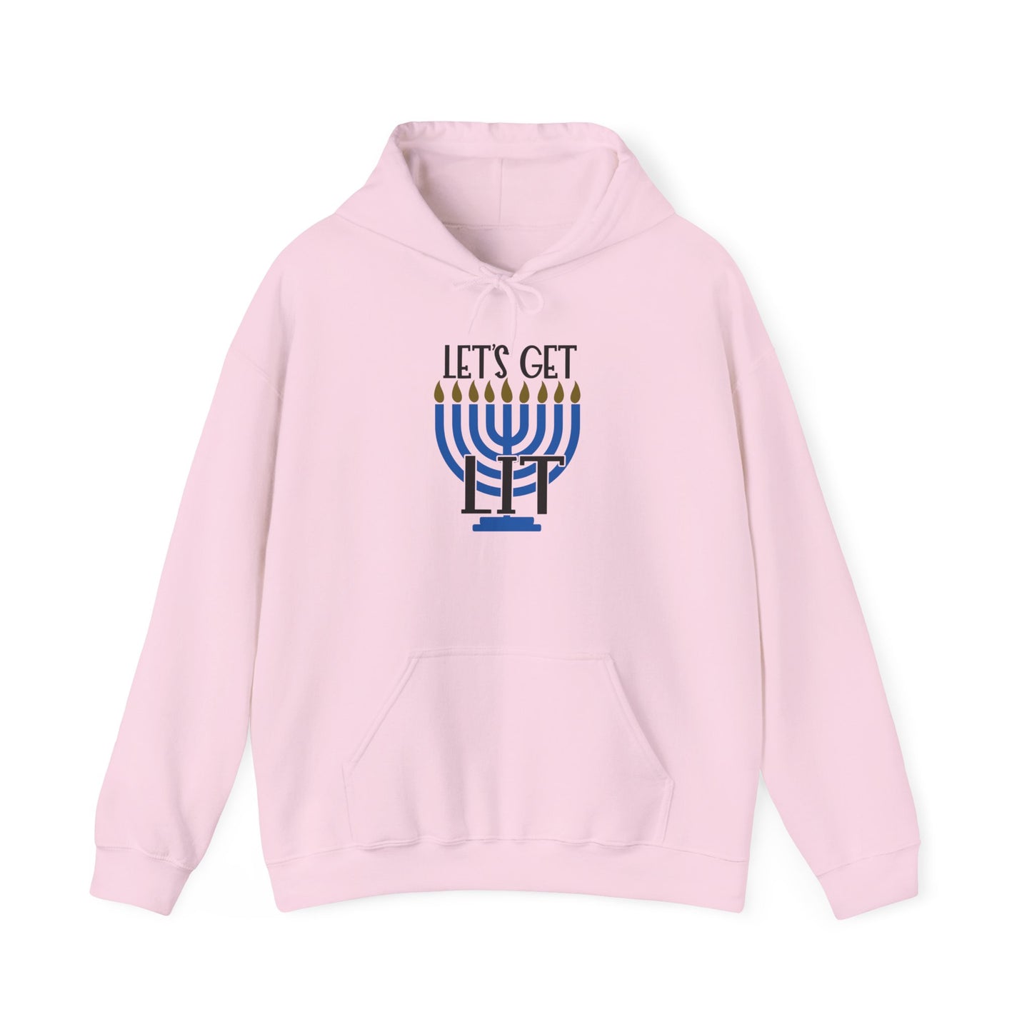 Lets Get Lit Menorah Adult Heavy Blend™ Hooded Sweatshirt