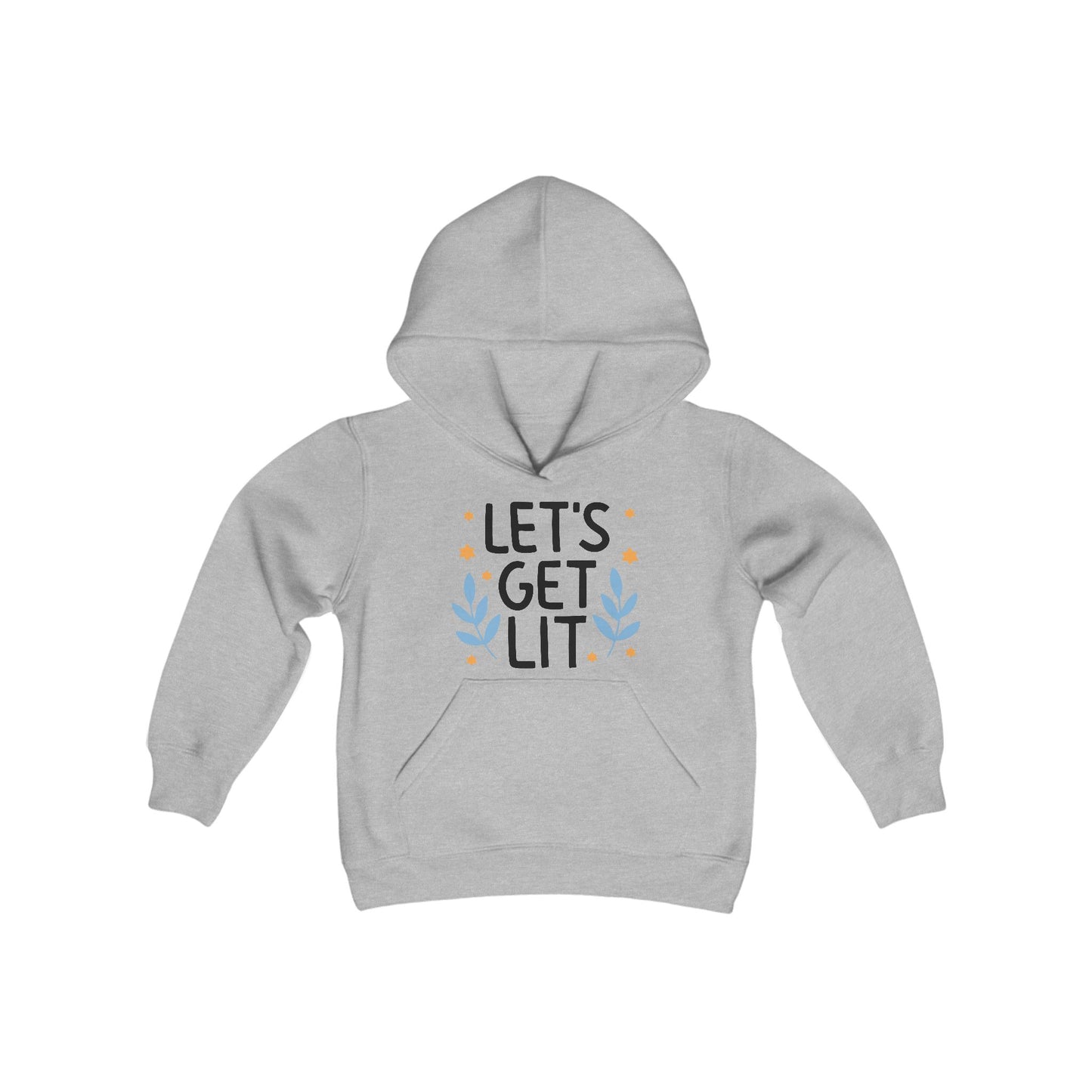 Hanukkah Let's Get Lit Youth Hoodie