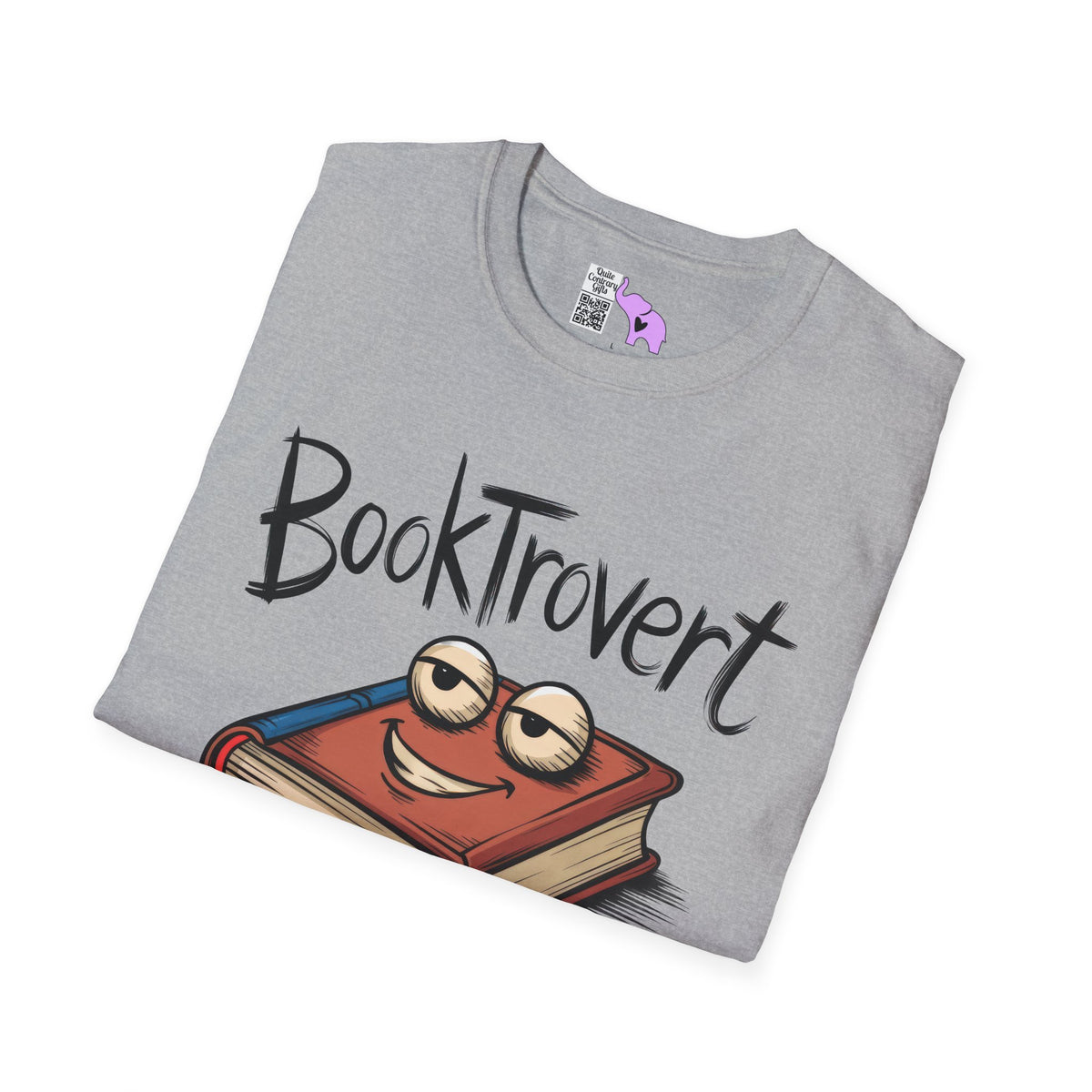 Booktrovert (Cartoonish Book) Adult T-shirt