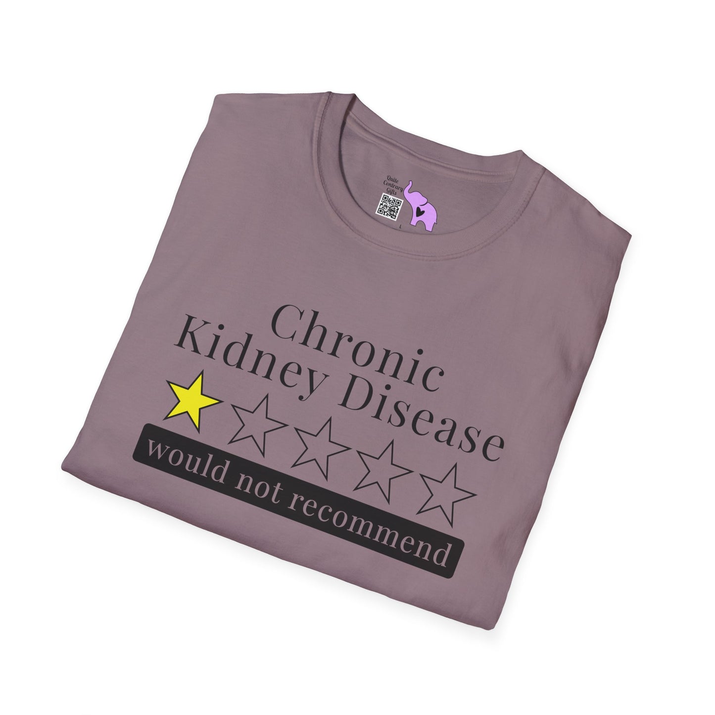 Chronic Kidney Disease 1 Star Would Not Recommend Adult T-shirt