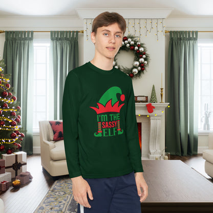 I'm The Sassy Elf Youth Long Sleeve Tee