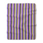 Midnight Pop Stripes Fleece Blanket
