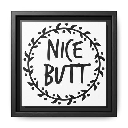 Nice Butt Framed Canvas Bathroom Art