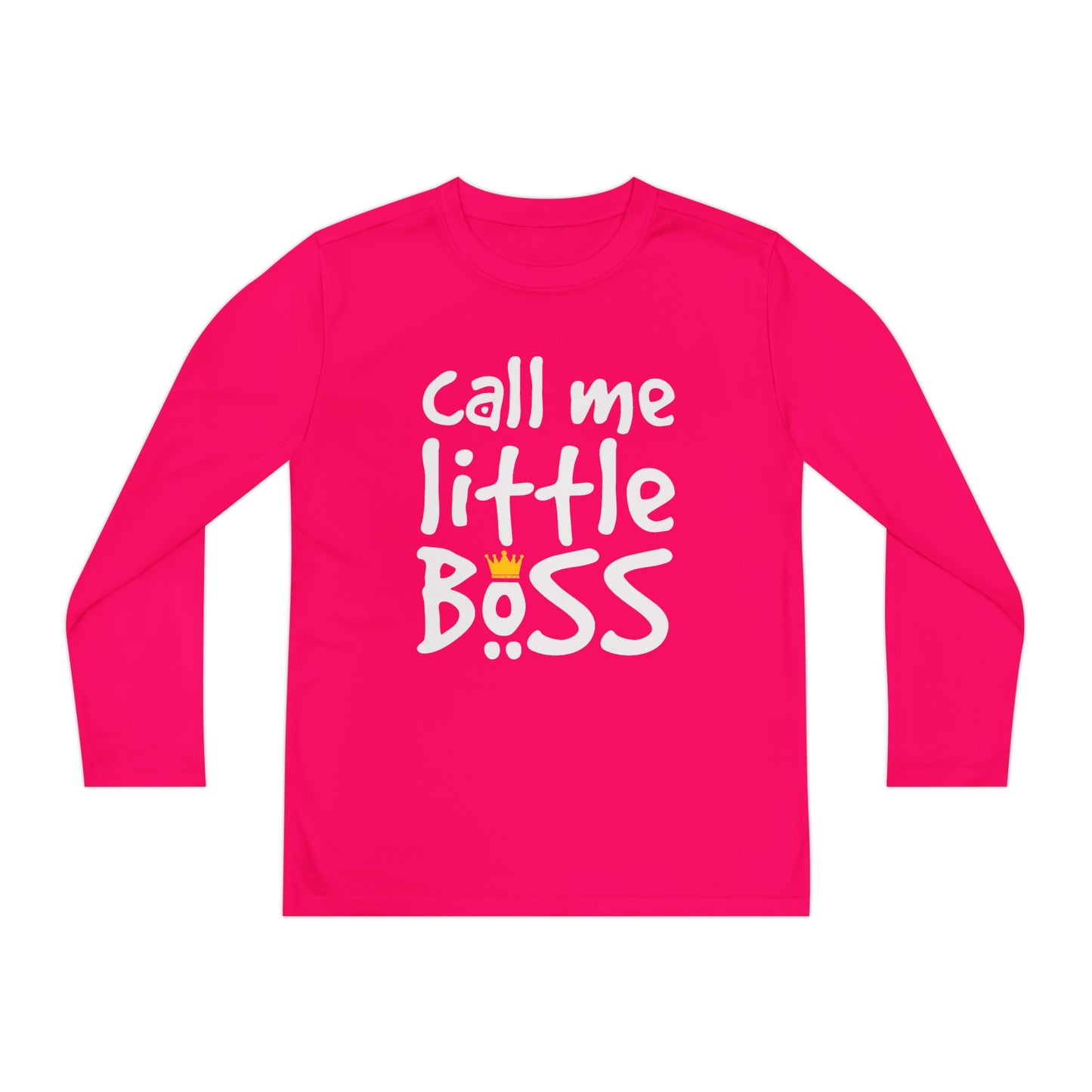 Call Me Little Boss Youth Long Sleeve Tee