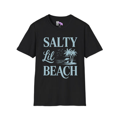 Salty LIl' Beach Adult T-shirt