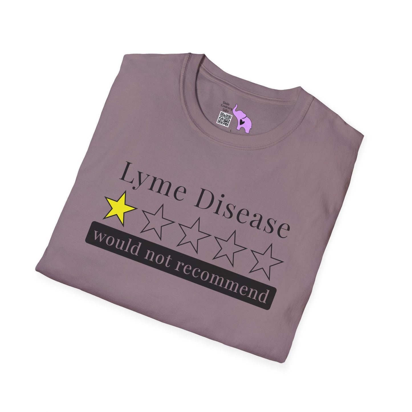 Lyme Disease 1 Star Would Not Recommend Adult T-shirt
