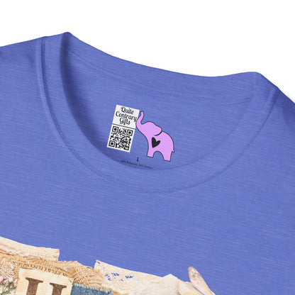 He Is Risen (Lace Collage) Adult T-shirt