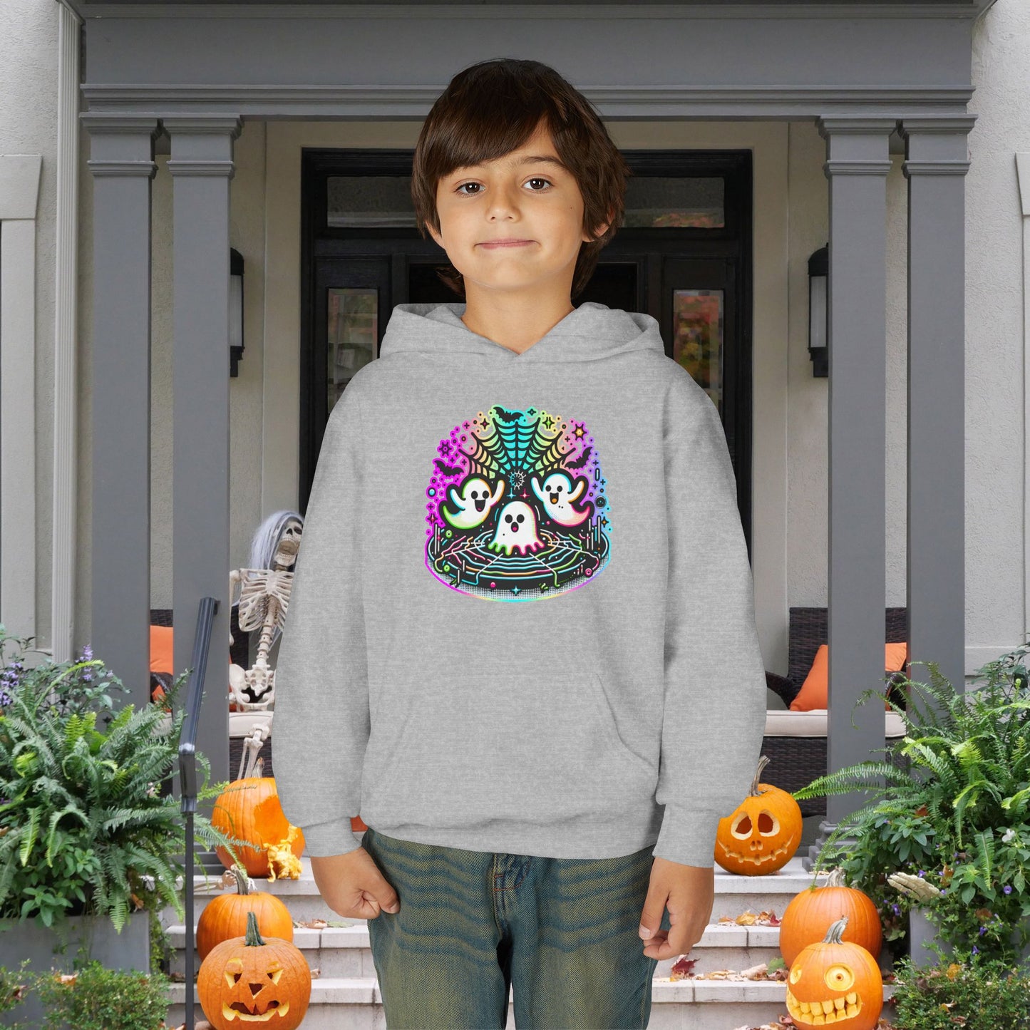 Neon Boo Youth Hoodie