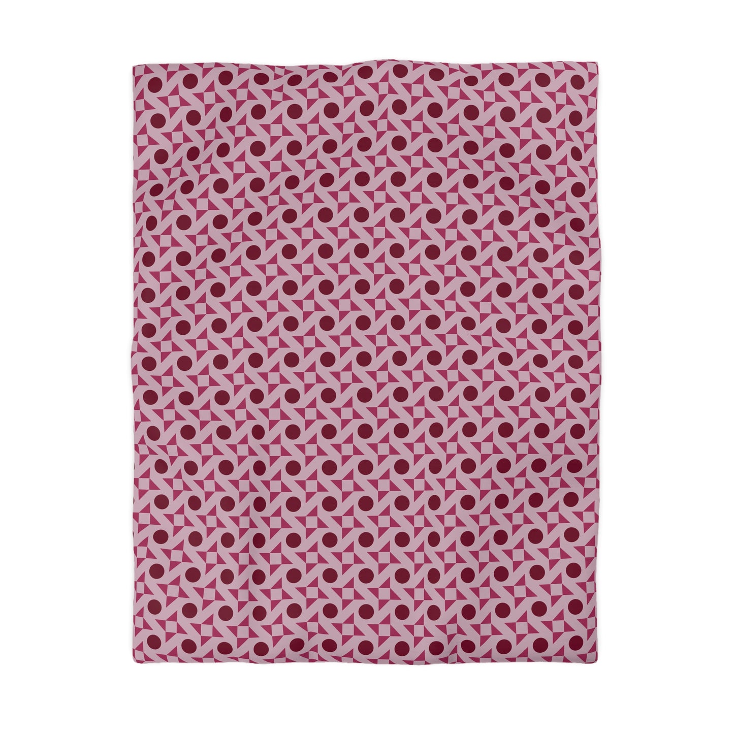 Crimson Pinwheels Microfiber Duvet Cover