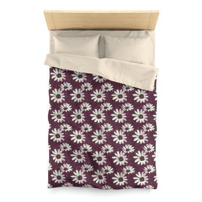Purple Tide Petals Microfiber Duvet Cover
