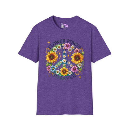 Flower Power Forever Adult T-shirt
