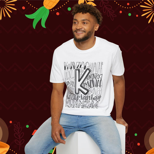 Kwanzaa Wordcloud Adult T-shirt