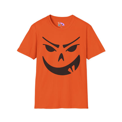 Goofy Grin Jack-O-Lantern Adult Unisex Tshirt