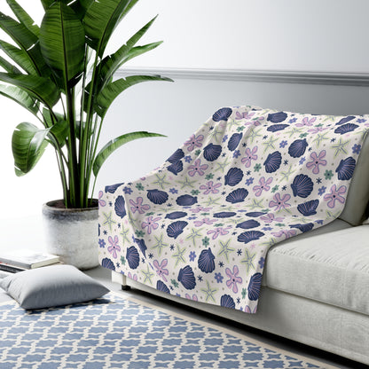 Shellflower Cove Fleece Blanket