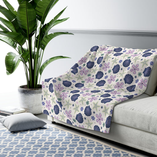 Shellflower Cove Fleece Blanket