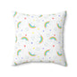 Rainbow Smiles & Stars Throw Pillow