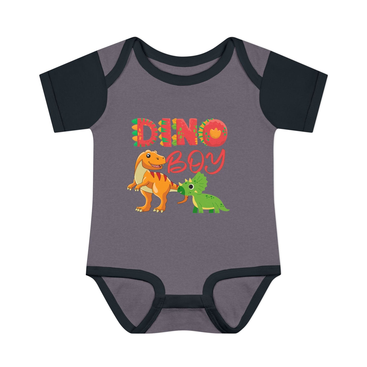 Dino Boy Infant Baby Rib Bodysuit
