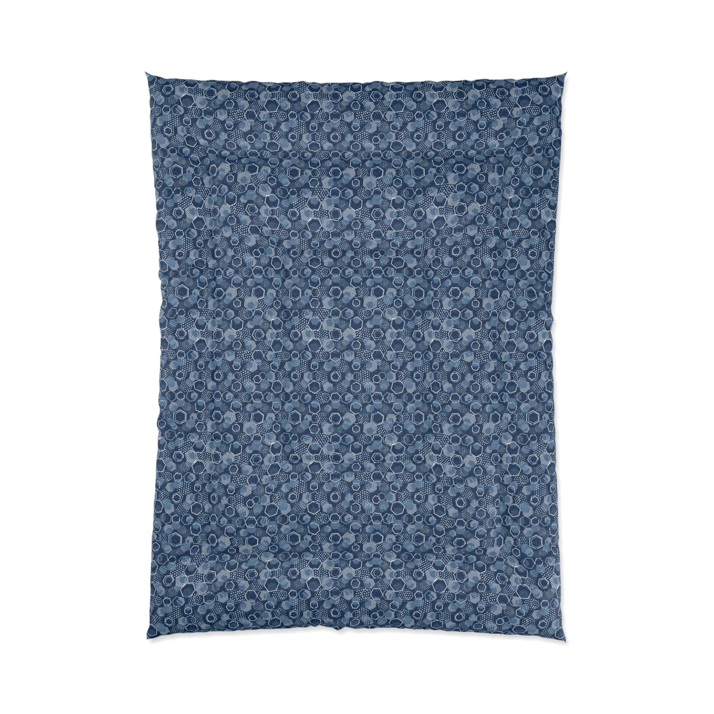 Blue Hexagons Comforter
