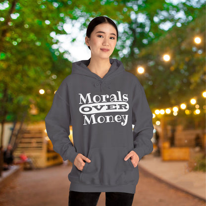 Morals Over Money Heavy Blend™ Hooded Sweatshirt