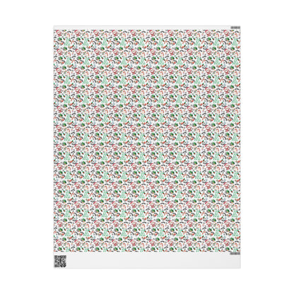 Christmas Soccer 2 Custom Name Wrapping Paper (Micheal)