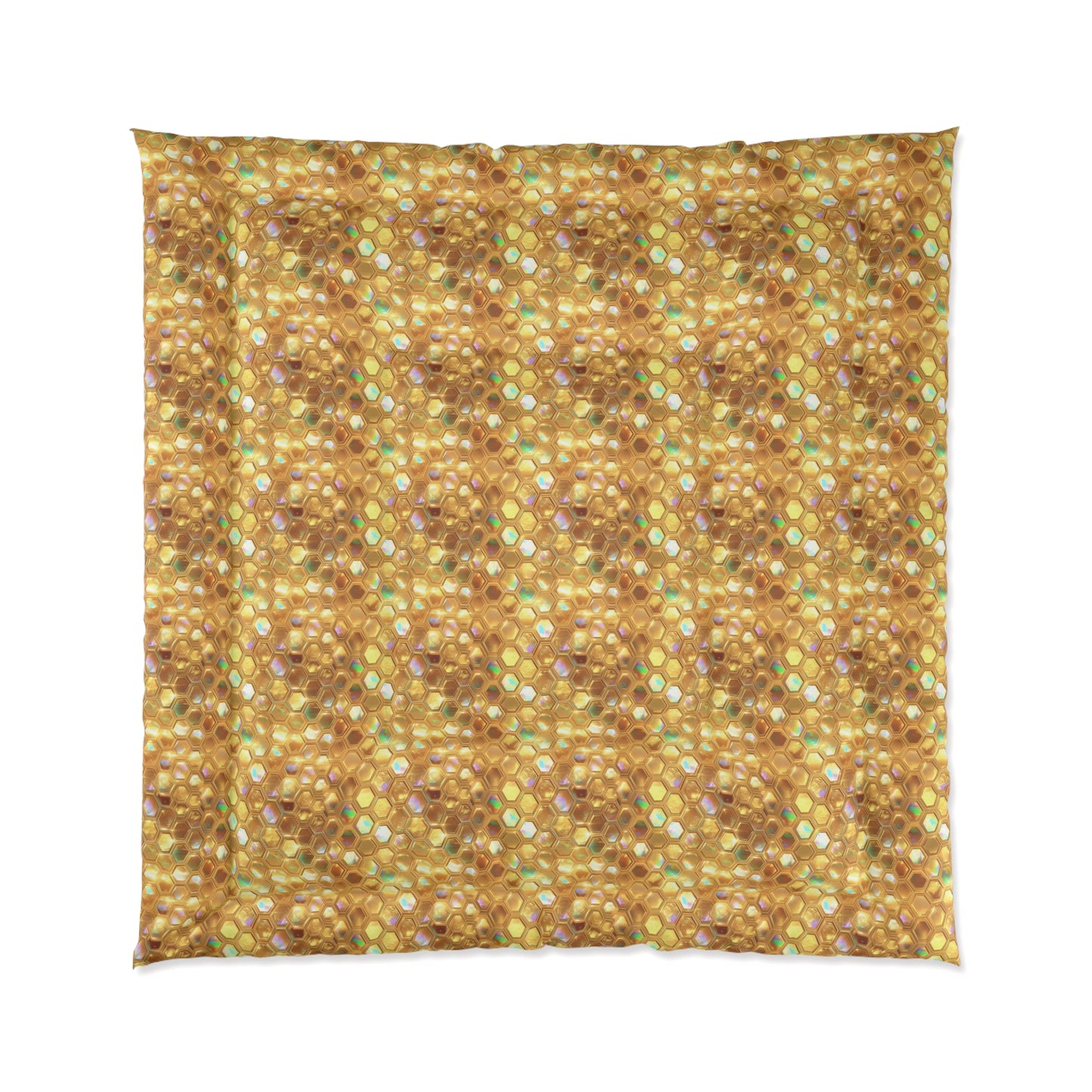 Golden Prism Grid Comforter