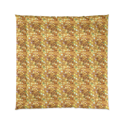 Golden Prism Grid Comforter