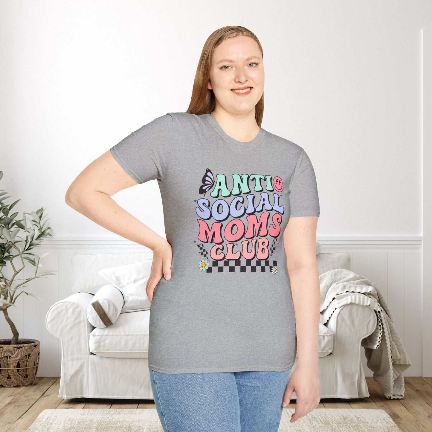 Antisocial Mom's Club Adult T-shirt