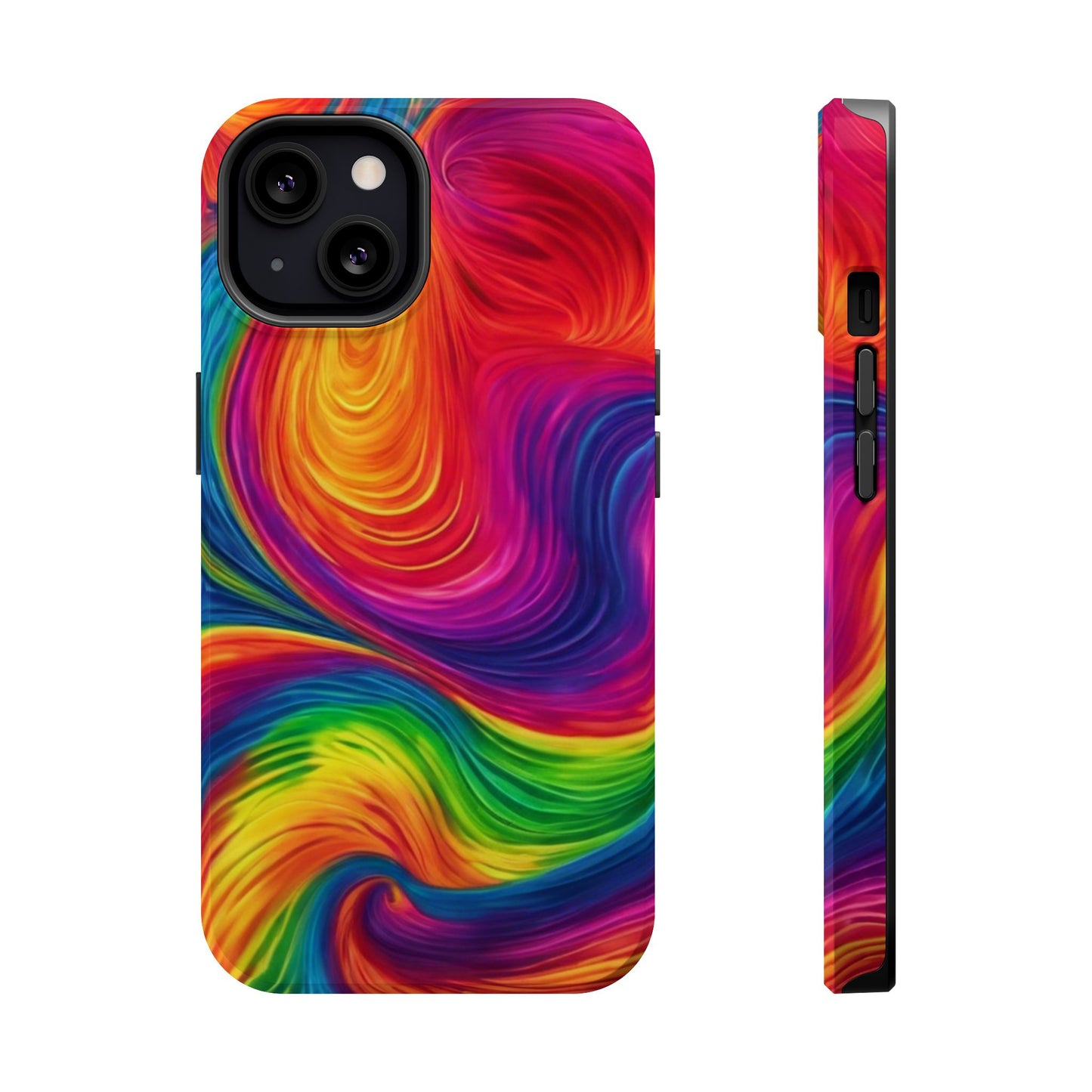 Tie Dye Color Swirl MagSafe® Compatible Tough Case for iPhone