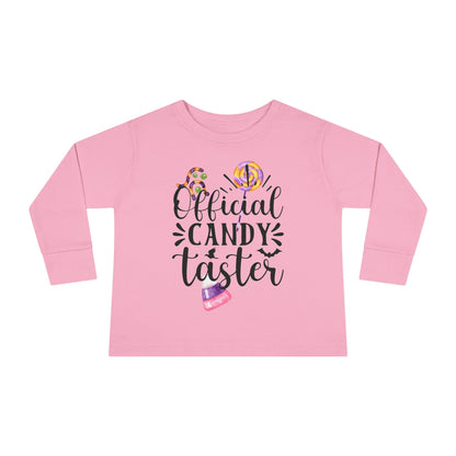 Official Candy Taster Toddler Long Sleeve Tee